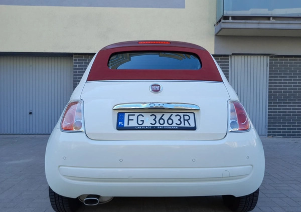 Fiat 500 cena 19900 przebieg: 165730, rok produkcji 2010 z Tykocin małe 352
